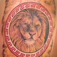 Татуировка льва