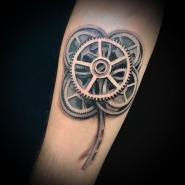 Тату цветок биомеханика