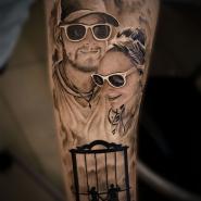 Тату портреты на предплечье