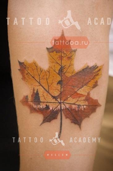 Татуировка кленовый лист, что может значить?